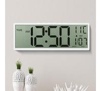 Maxstar 15'' Large Digital Wall Clock,Big LCD Screen Display with Jumbo Numbers,Battery Operated,Auto DST,Temperature,Date,Wall Clocks for Living Room,Bedroom,Kitchen,Desk Decor,Easy Read for Elderly