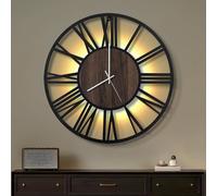 Maxstar 50CM Large Wall Clock for Living Room, Battery Operated,Silent,Non Tick