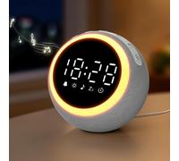 Maxstar Smart Digital Alarm Clock with 25 Soothing Sounds Machine,Night Light,