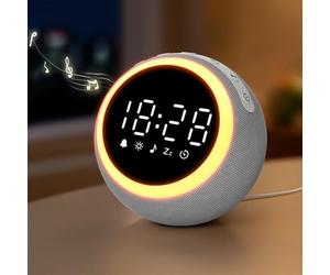 Maxstar Smart Digital Alarm Clock with White Noise Bedside Adjustable Clock