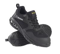 MAXSTEEL Mens Composite Toe Cap Ultra Lightweight Safety Ladies Cushioned Work Metal Free Boots Trainers Shoes (BLACK, UK Footwear Size System, Adult, Men, Numeric, Medium, 13)