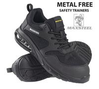 Maxsteel Safety Metal Free Composite Toecap Trainer With A Bubble Sole
