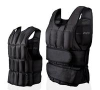 MAXSTRENGTH Adjustable Weighted Vest for Weight Loss & Fitness Training - 10kg, 15kg, 20kg, Comfortable Fit for Running & Strength Training (15kg)