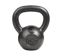 MAXSTRENGTH Cast Iron Kettlebell Weight for Home Gym Strength Training, Powder Coated Non-Slip Grip, Fitness Exercise Equipment for Swings, Squats, Deadlifts & Full Body Workouts (10kg)