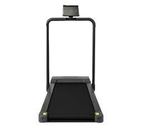 MAXSTRENGTH Foldable Walking Treadmill 1HP Motor Slim & Quiet Under Desk Running Machine 1-12km/h with Handrail, LCD, Remote, Phone Holder - 120KG, UKCA Certified, Home/Office Use