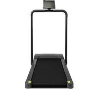 MAXSTRENGTH Folding Treadmill for Home Use | Quiet Electric Running Machine with Handrail & Remote Control | Ideal for Daily Walking, Jogging & Cardio (Black, 120 x 50 cm)