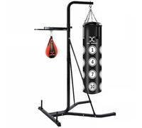 MAXSTRENGTH Free Standing 2 way Frame Boxing Punch Bag Stand Speedball Platform With 4ft Hanging Punch Bag (Frame with Speed ball)