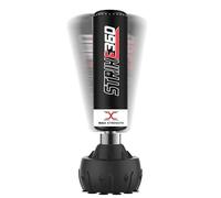 MAXSTRENGTH Free Standing Punch Bag 5.5/6FT Heavy Duty Boxing & Kickboxing Pedestal Base Training Bag 360° Strike Target MMA Martial Arts for Men and Women (Black/white 6FT)