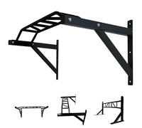 MAXSTRENGTH Heavy Duty Multi Grip Wall Mounted Pull Up Bar - 2x Styles | Multi-Grip Bar Option | For Home Gym Workout Training Equipment Exercise Bars