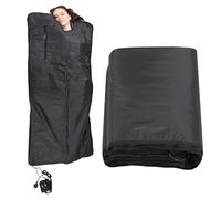 MAXSTRENGTH Infrared Sauna Blanket - Portable Home Sauna for Full-Body Relaxation, Detox & Weight Loss | Adjustable Heat, Bluetooth, Foldable Design (Black, Full Body - 180 x 160 cm)
