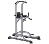 MAXSTRENGTH Power Tower Adjustable Dip Station Pull up Bar Push Up and Dip Stands Multi-Function Training Pull up Bar Fitness Equipment for Home Gym (Premium)