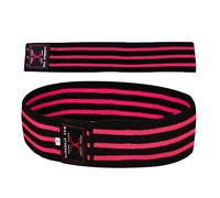 MAXSTRENGTH Resistance Bands 3 Sizes - Premium Non-Slip Fabric Booty Exercise Loops for Legs, Glutes, Yoga, Pilates & Home Fitness Workouts (Pink, Medium)
