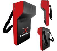 MAXSTRENGTH Rugby Tackle Hit Shield Heavy Duty Professional Grade Wedge Pad High Density Foam Rucking Shield for Rugby, Boxing, MMA, Kickboxing, Muay Thai & Martial Arts Training (Red/Black, Single)