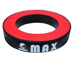MAXSTRENGTH Rugby Tackle Ring 38cm - Rugby Tackle Trainer for Technique Practice, Heavy Duty Rugby Training Equipment (Red, 38cm Dia)