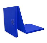 MAXSTRENGTH Tri Folding Mat 2" Thick Foam Exercise Gym Fitness 6ft X 2ft Multi Purpose Camping Gymnastics Pilates Physio Mats (Blue)