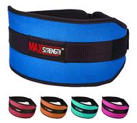 MAXSTRENGTH Weight Lifting Belt for Gym Fitness Training High Performance Neoprene Back Support for Bodybuilding, Power lifting, Squats, Deadlifts, Strength Training & Exercise Fitness Workout Belts