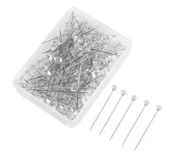 maxtachi 100 Pcs Diamond Crystal Head Pins, Sewing Pins Dressmaking, Scarf Pins Sewing Pins with Plastic Box, Dressmaking Pins for Bouquets Crafts Sewing Decorations Wedding DIY Dressmaking