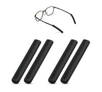 maxtachi 2 Pairs Glasses Ear Grips, Silicone Glasses Ear Cushion for Sport Study, Anti Slip Eye Glass Arm Covers, Elastic Comfort Temple Tips Retainer for Various Glasses and Sunglasses