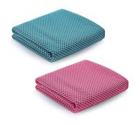 maxtachi 2 Pcs Cooling Towel, 100x30 cm Cool Towels for Neck, Microfibre Ice Towel for Man and Woman, Sports Towel for Instant Cooling Relief, Cooling Towels for Gym, Golf, Yoga, Camping, Running