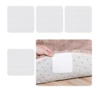 maxtachi 4 Pcs Large Anti Slip Rug Grippers from Rug to Carpet Reusable, Washable Carpet Grippers for Rugs on Tile Floor, Anti-Curl Rug Grippers for All Kinds Of Rugs and Floors