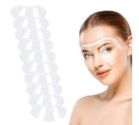maxtachi 50 PCS Clear Face Visors Shield, Plastic Eye Protector Shields Visors, Shower Face Eye Protector, Protective Eye Shield After Surgery, Eyelash Shield for Microblading Permanent Makeup Eyelash