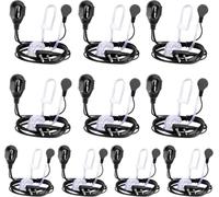 MaxTalker Acoustic Tube Earpiece with Mic 10Pack for UV-5R UV-5RM MT8S