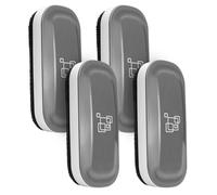maxtek Magnetic Whiteboard Sponge, 4 Pack Strong Magnetic Whiteboard Eraser, Whiteboard Accessories Essentials, Whiteboard Eraser for Dry Cleaning on Many Surfaces (Grey, 4 Pieces)