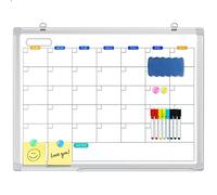 maxtek Whiteboard Calendar, 60 x 45 cm Magnetic Monthly Planner Whiteboard Calendar for Wall, Dry Erase Planner Board for Home, Kitchen, Office