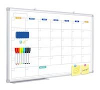 maxtek Whiteboard Calendar, 90 x 60 cm Magnetic Monthly Planner Board, Monthly Calendar for Wall, Dry Erase Whiteboard Planner for Home, Kitchen, Office