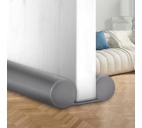 MAXTID Bottom Door Draft Stopper 38 inches - Grey Adjustable Insulation Sound Proof Door Draft Blocker for Noise Light Smell Stopper