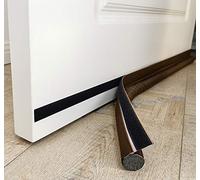 MAXTID Door Draft Stoppers 36" Adjustable Door Bottom Seal Strip Stopper Weather Stripping for Exterior/Interior Doors Brown