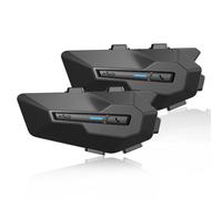 MAXTO Helmet Communication Systems with Music Sharing, X2 2-Riders 1000M Motorcycle Bluetooth Headset, HiFi Stereo Sound,FM,IPX6, Motorcycle Helmet Speaker Intercom Headset for All Helmets (2 pack)