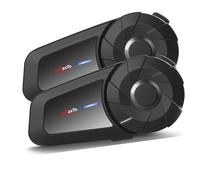MAXTO MX1 Motorcycle Bluetooth Headset, 2-Riders 800M Universal Intercom Communication Systems,HiFi Stereo Sound/IPX6 Waterproof/Call Music Control,Motorbike Helmet Speaker-Intercom-Headset, 2 Pack