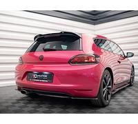 Maxton Design V.2 Spoiler Wing Extension Gloss Black Abs Compatible with Volkswagen Scirocco Mk3 (2008-2014)