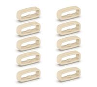 Maxtonser 10pcs Silicone Fastener Ring 18mm / 20mm / 22mm Wristband Keeper Smartwatch Strap Retainer Holder Replacement Accessory,Retainer