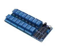 Maxtonser 5V/12V/24V Relays Shield Module 16 Channel Relays Module with Optocoupler LM2576 Microcontrollers Interfaces Relays