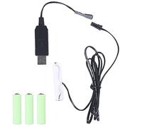 Maxtonser Aa To 4Aa Battery Eliminator Usb Power Supply Replace 1-4 Pieces1.5V Aa Batteries For Clock Toys Holiday Lights Fan Led,6V 4Aa