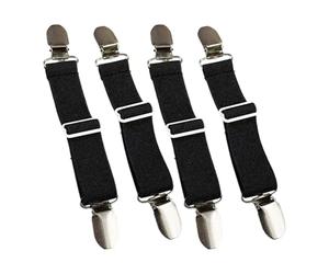 Maxtonser Adjustable NonSlip Elastic Shoe Strap For Mules Shoes With Metal Buckles Premium Fabric Slip Resistant Back Strap 4pcs