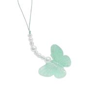 Maxtonser Butterflies Tassels Phone Lanyard Female Acrylic Beaded Phone Shell Pendant Accessories Package Decor Keychain