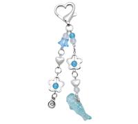 Maxtonser Cute Whale Keychain Pendant Exquisite Whale Keyring Y2K Sweet Cool Hollow Flower Keyholder For Birthdays Valentines Day,Blue