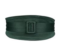 Maxtonser Fashion Corset Belt for Dress Wide Waistbelt Decorative Waist Cincher Adjustable Double Layer Waspie Belt for Sweater Green