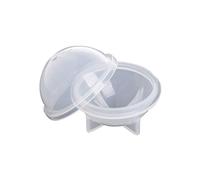 Maxtonser Globe Casting Moulds for Epoxy Resin Sphere Resin Molds Round Silicone Molds Stereo Spherical Mold for Making