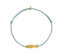 Maxtonser Handmade Blue Silk Thread Bracelet Vintage Gold Fish Charm Bracelet Minimalist Jewelry Wristband Gift for Girls Women