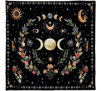 Maxtonser Moonphases Flower Astrologys Altars Cloth Tarot Tablecloth Divinations Table Cloth Tapestry Decor Witchcrafts Supplies