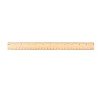 Maxtonser Wooden Ruler Double Sided Scale Measuring Tool Supplies For Children Students Drawing Construction Supply,30Cm