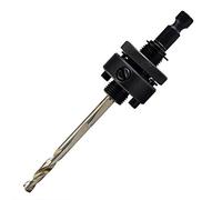 MaxTool 3/8" HEX Quick Change Arbor/Mandrel 5/8-18UNF Thread 1/4"x3-1/16" Pilot Drill Fits 1-3/16" Up Saws; BA24H1082-Q35