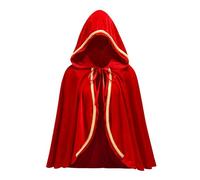 maxToonrain Little Riding Hood Costumes Fairytale Character World Book Day Costume for Women Halloween（Lace Bright Red，23.6''）
