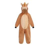 maxToonrain Pony Costumes for Kids 3-10 Yrs, Animal Horse Onesie with Hood for Halloween Fancy Dress for World Book Day/Book Week, Christmas Theme Party (Small, 3-4Y)