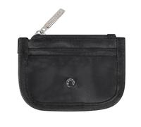 MAXTOP Slim Minimalist Wallet Card Holder For Women Men,Mini Zip Around keychain Coin Purse Women,Black, Black, Stylish