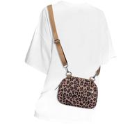 MAXTOP Small Crossbody Bags for Women Men Cell Phone Bum Bag Purse Fanny Pack with Adjustable Strap Sling Bag for Traveling Casual Festival Gifts Leopard Brown